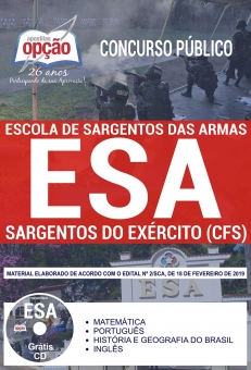 Concurso ESA 2019-SARGENTOS DO EXÉRCITO (CFS)